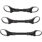 LIFTATAPA 3pcs Stroller Connector for Twins Car Gadgets, Quick Release Adjustable Stroller Pushchair Connector, Universal Twin Stroller Connector Side by Side Accessories(Black)