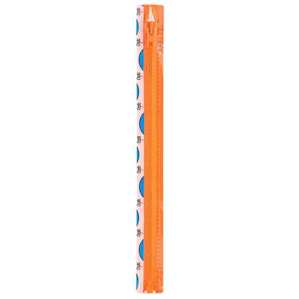 Opti P60-40-00693 Zipper Zip, 100% Polyester, 00693 Orange, 40 cm