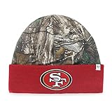 NFL San Francisco 49ers '47 Foxden Camo Cuff Beanie Knit Hat, One Size Fits Most, Realtree Camouflage