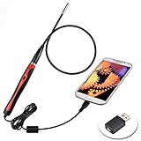 Endoscope, Borescope USB Inspection Camera 5.5mm Diameter with 6 LED Waterproof Snake Inspection Camera for Android and PC