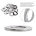 HIFROM 100pcs M8 Flat Washers 304 Stainless Steel Metric Flat Washers Set Replacement for Bolt Screw (M8X16X1.6mm)
