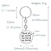 2pcs Wedding Key Chain Set - Thank You for Raising The Man/I Will Take Care of Her Always Mother/Father in Law (Matte)