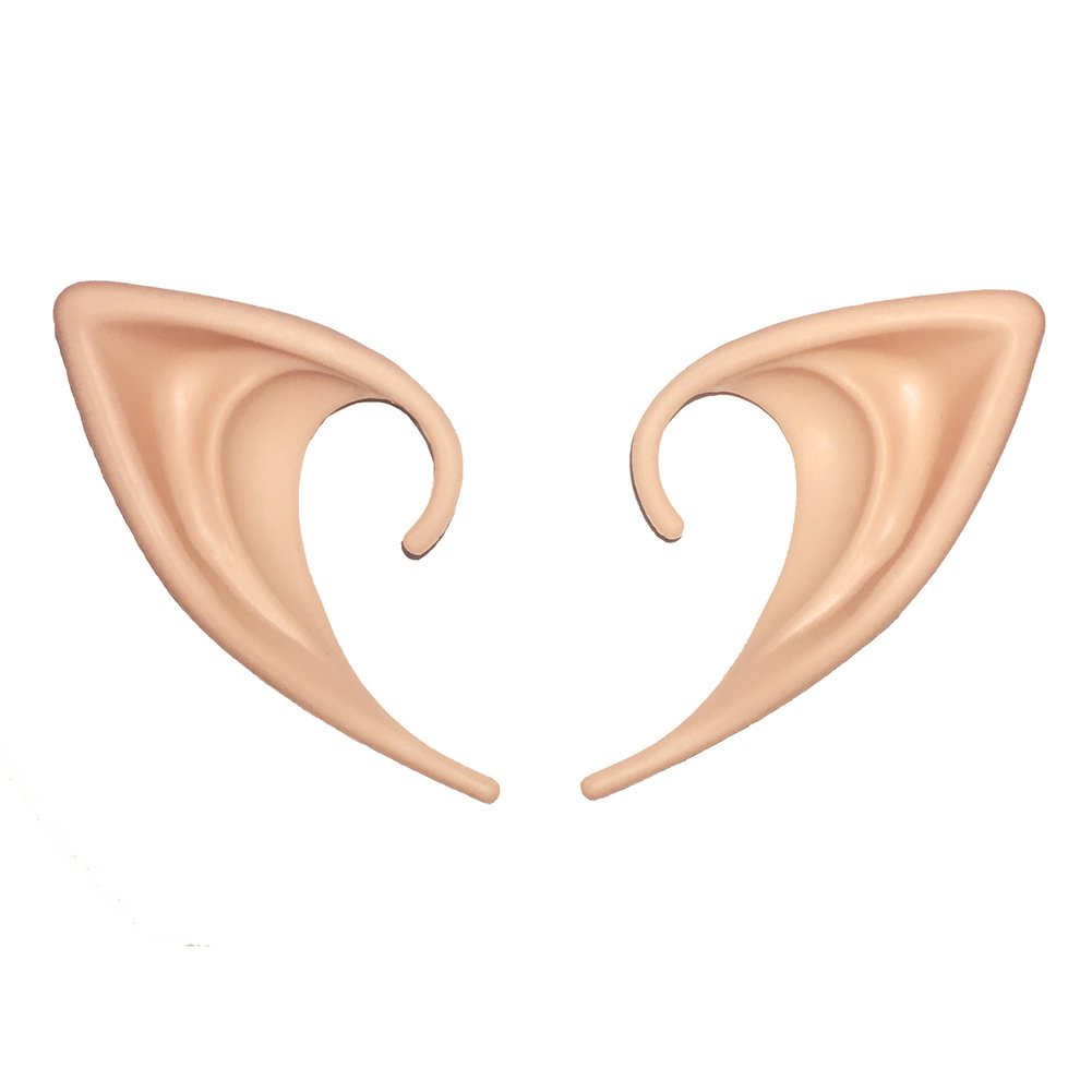 Photo 1 of Secaden Cosplay Fairy Pixie Elf Ears Soft Pointed Ears Tips Anime Party Dress Up Costume Accessories (Short Style)