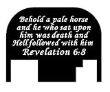 FIXXXER Rear Cover Plate for Glock (Revelation 6:8 Design) Fits Most Models (Not G42, G43) and Generations (Not Gen 5)