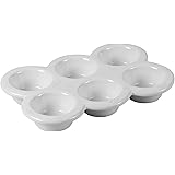 Original Heart Muffin Tin Ceramic Cupcake Pan White Muffin Pan Mini Muffin Pans Nonstick Cupcake Baking Pan 6 cups Muffin Tin