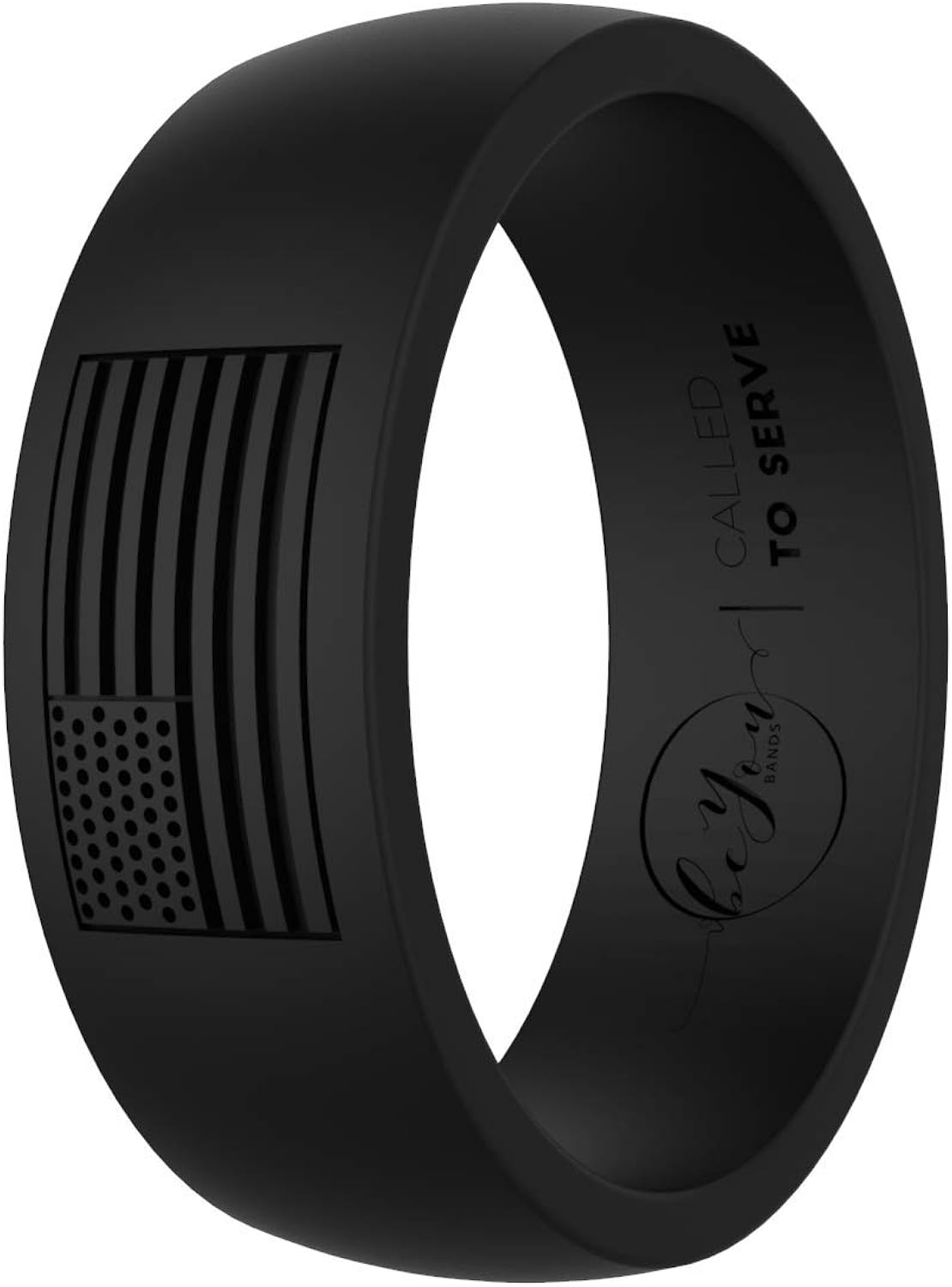 Be You Bands American Flag Silicone Rings for Men Called