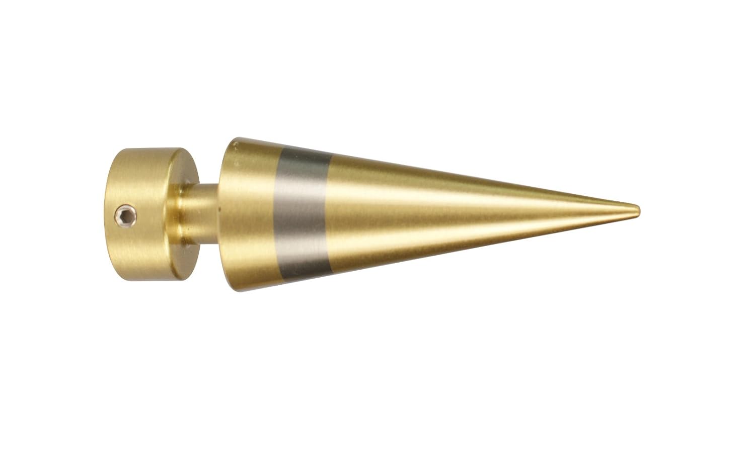 Matt Brass Ferrule Tip For Brass Matte Brass Curtain Pole 16 Mm