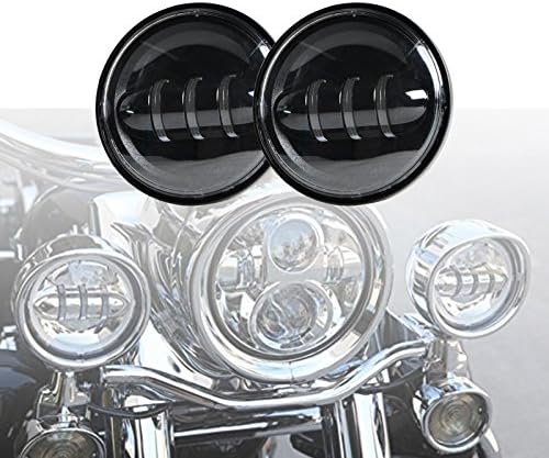OHMU Pair 4.5Inch 30W CREE LED Motorcycle Headlight Work Driving Lamp Fog Light Lamp Kit for Harley Davidson Motocycles Accessory