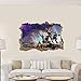 BGD Game Decal 3D Smashed Wall Sticker Home Decor Art Mural Photo Graphic