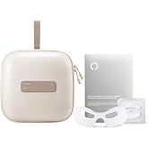 AMIRO Travel Makeup Bag with LED Mirror M3 + Anti-wrinkle Firming Eye Masks | Cosmetic Bag with Stepless Brightness &amp; 3 Color LED Mirror,1100lux Lighting, 4.5L Storage, Waterproof, Freeze-dried Eye Masks