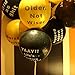 Funny Birthday Decorations for Him Abusive Balloons For 30th 40th 50th Birthday Decorations For Men And Women Birthday Party Supplies Gold and Black 10 Pcs