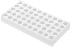 PATIKIL Vial Rack for 2ml Autosampler Vials, Vial Tray Holder 50-Well Stackable Test Tube Rack Vial Holder for Microcentrifug