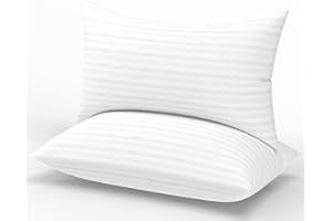 Favocama Bed Pillows Queen Size Set of 2 Hotel Collection Bed Pillow for Sleeping Queen Pillows 2 Pack for Back, Stomach or Side Sleepers Soft and Supportive Washable Pillows for Bedroom