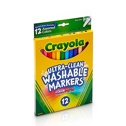 Crayola Fine Line Markers, Washable Markers, 12 Count Pricepulse