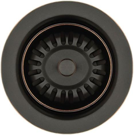 Whitehaus Collection Disposer Trim RNW35L-ORBH 3 1/2" Basket Strainer-Oil Rubbed Bronze Highlighted