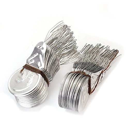 SODIAL(R) 100x Silver Tone Wire Loop DIY Needle Threader Insertion Hand Machine Sewing Tool Quilting Craft