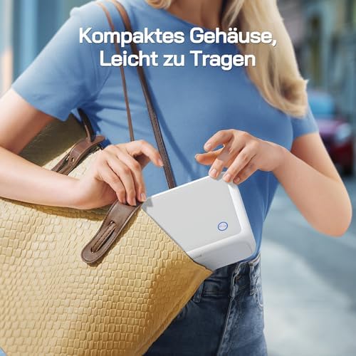 Fotodrucker, Sofortbilddrucker mit 54 Blatt (4 x 6 Zoll), unterstützt WLAN-Verbindung, kreative Fotobearbeitungs-Apps, für iOS/Android-Smartphone