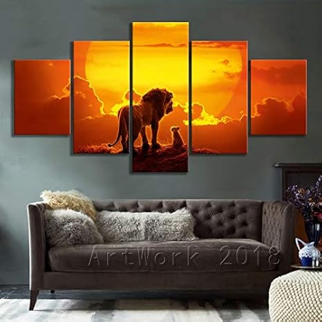 pics Lion King Sunset Painting lion king movie poster art lion animal