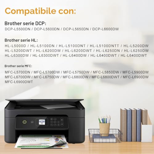 LeciRoba DR3400 for Brother DR-3400 for Brother DCP-L5500DN L6600DW HL-L5000D L5100DN L5200DW L6250DN L6300DW L6300DWT L6400DW L6400DWT MFC-L5700DN L57500 DW L680 DW 0DW L6800DWT L6900DW (2 Pack)