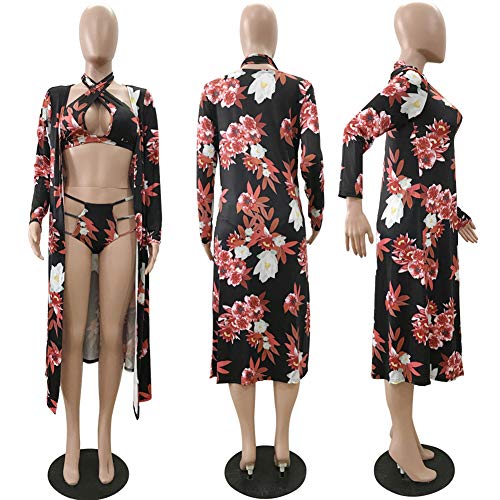Women's Swimsuits Cover Ups Set - Dyeing High Waisted Bikini Bathing Suit Swimwear Beach Dress