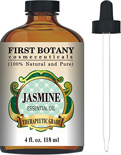Jasmine essential oil 4 fl. oz. with a glass dropper - …