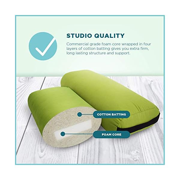 Bean Products Yoga Bolster Made in The USA with Eco Friendly