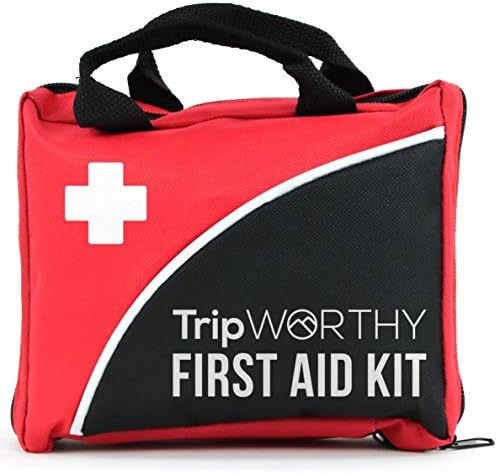 Compact First Aid Kit for Medical Emergency - for Home, Car, Camping, Hiking, Sport, Work, Office, Boat, Survival, and Traveling - Small and Lightweight First Aid Bag