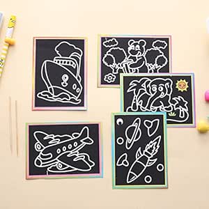 Niños DIY Mágico Scratch Art pintura papel educativo grattage dibujo