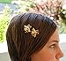 Missgrace 2PCS Exquisite Gold Bee Hairpin Side Clip Hair Accessories Bridal Hair Accessories