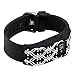 WITHit XO Your Sister Designer Sleeve Compatible with The Fitbit Charge/Charge HR - Band Cover - Arabesque Black/White
