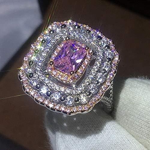 Dokis 925 Silver White Topaz Aquamarine Men Ring Women Jewelry Gift Fashion Size 6-10 | Model RNG - 16943 | 10