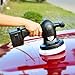 SPTA White Car Polisher Pad Bonnet Terry Cloth Pads Waxer/polishing Cover for Car Polisher Pack of 5Pcs (5''-6'')