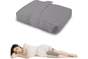 Bloomliving Knee Pillow with Soft Straps for Side Sleepers, Fully Support Thighs and Knees for Required Knee Separation - Leg