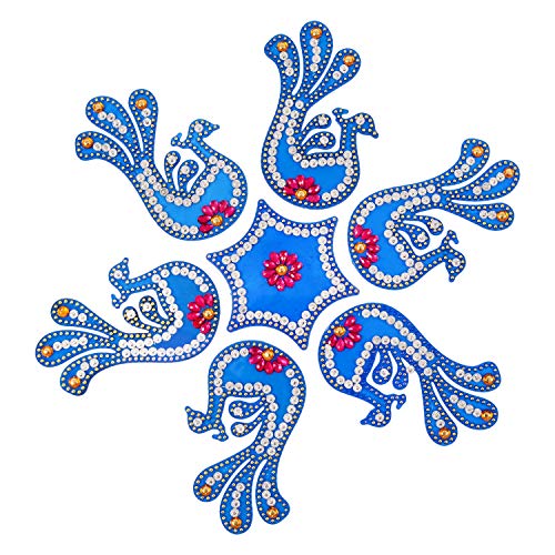 AMBA HANDICRAFT Rangoli/Home Decor/Diwali / Gift for Home/Interior Handcrafted/Floor Stickers/Wall Stickers/Wall Decoration/Floor Decoration/New Year Gift/Party. Rangoli 1
