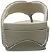 FitFlop Women's Swoop Toe Thong Flip Flop, Silver, 7 M US