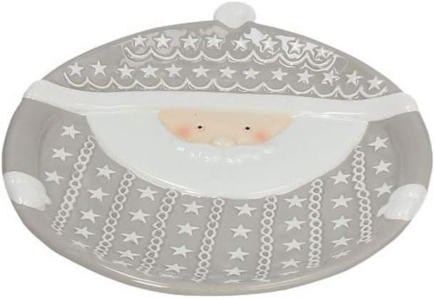 Centrotavola Natalizi Amazon.Andrea Fontebasso Piatto Dolce Centrotavola Natalizio Babbo Natale Little Stars Amazon It Casa E Cucina