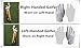 Golf Gloves Junior Kids Youth Toddler Boys Girls Left Hand Right Hand Dura Feel White Blue Red Yellow Golf Glove Extra Value 2 Pack Age 4-11 Years Old (Medium(Age 5-6) White, Worn on Left Hand)