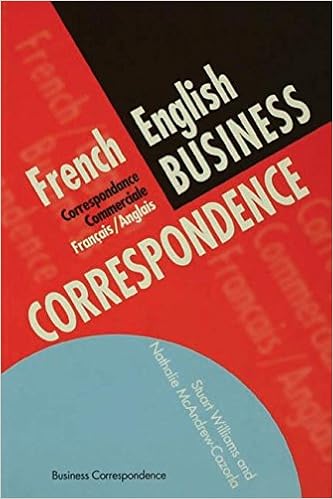 Amazoncom Frenchenglish Business Correspondence - 