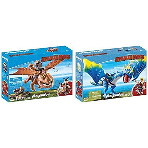 PLAYMOBIL 9460 Spielzeug - Fischbein und Fleischklops Unisex-Kinder & 9247 - Astrid und Sturmpfeil