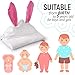 Premium Baby Hooded Towel w/Bunny Crinkle Ears - Extra Soft & Luxury Large Organic Bamboo Bath Towel for Boy or Girl - Newborn, Infant, Toddler - Hypoallergenic, Super Absorbent | Baby Shower Gift