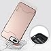 CoverON [SecureCard Series] Fit iPhone 8 Plus Case with Card Holder, iPhone 7 Plus Case, Protective Hybrid Cover with Card Slot and Kickstand Case for Apple iPhone 8 Plus/iPhone 7 Plus - Rose Gold