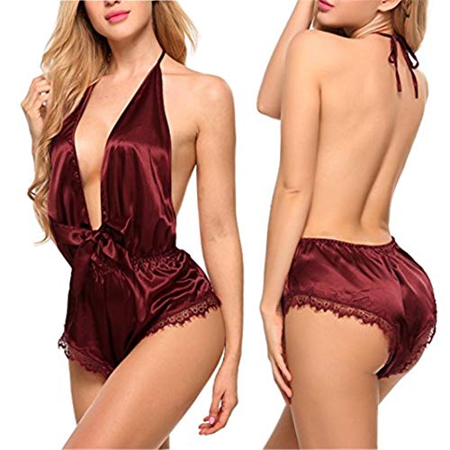 Vestaglia-Kimono-Donna-Sexy-Scollo-a-V-in-Pizzo-Raso-Vestaglia-da-Donna-per-Sposa-al-NubilatoMatrimoniFeste