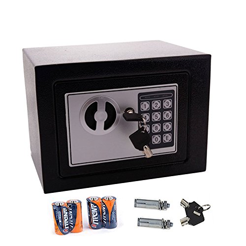 FDegage Digital Security Safe Box Solid Steel Construction Hidden with Deadbolt Lock Wall-Anchoring Design