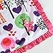 Baby Girls Reversible Minky Velboa Stroller Blanket (Safari/Hot Pink)