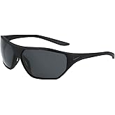 Nike Aero Drift DQ0811 010 Sunglasses Matte Black/Dark Grey Rectangle Shape 65mm