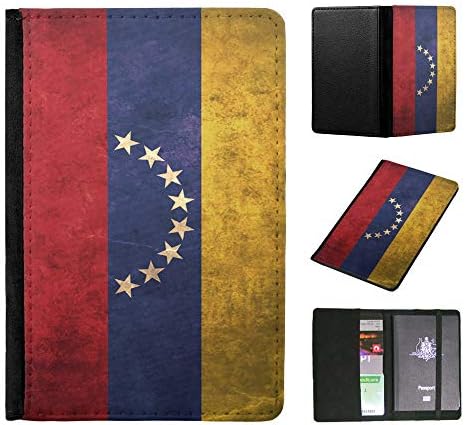 Venezuela Country Flag Flip Wallet Travel Passport Holder Itinerary Organizer