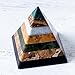 NOVICA 169542 Hand Crafted Multicolor Natural Gemstone Geometric Positive Energy Spiritual Healing Pyramid Sculpture, 3