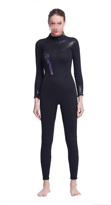 Amazon Co Jp ウェットスーツ レディース ダイビングスーツ女性厚く暖かいダイビングスーツディープシュノーケリングスーツ3mm 柔らかく快適で通気性 Color Black Size Xs ホーム キッチン
