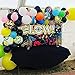 Allenjoy 7x5ft Fabric Let's Glow in The Dark Theme Backdrop Decorations for Neon Birthday Party Supplies Teen Tween Doodle Disco Sleepover Table Decor Banner Background Children Photo Booth