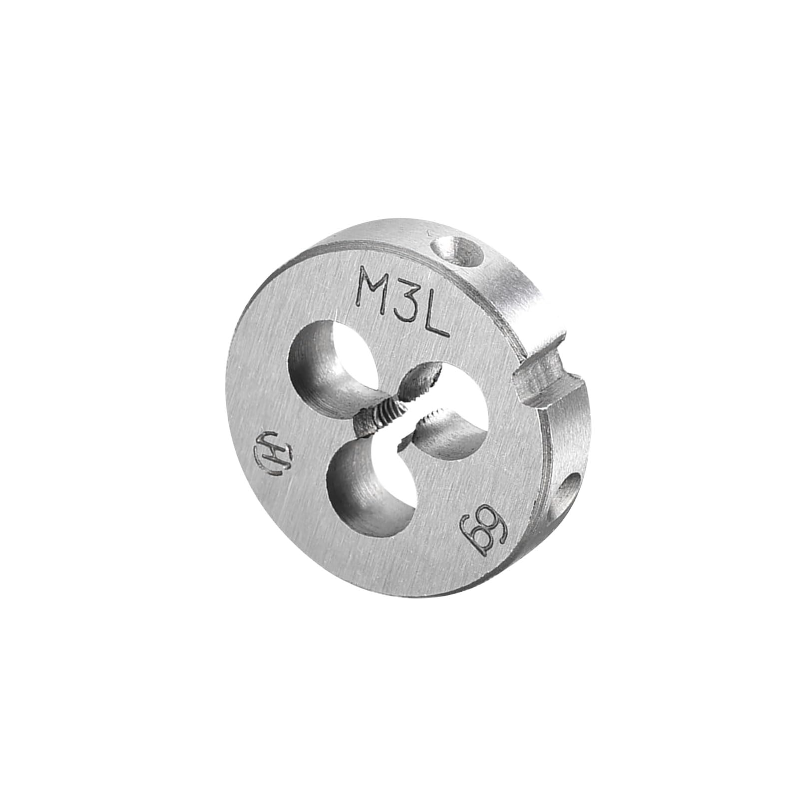 CoCud Metric Adjustable Round Die, M3 X 0.5, Alloy Steel Thread Left Hand Threading Die - (Applications: for Processing External Threads for Metal Plastic)